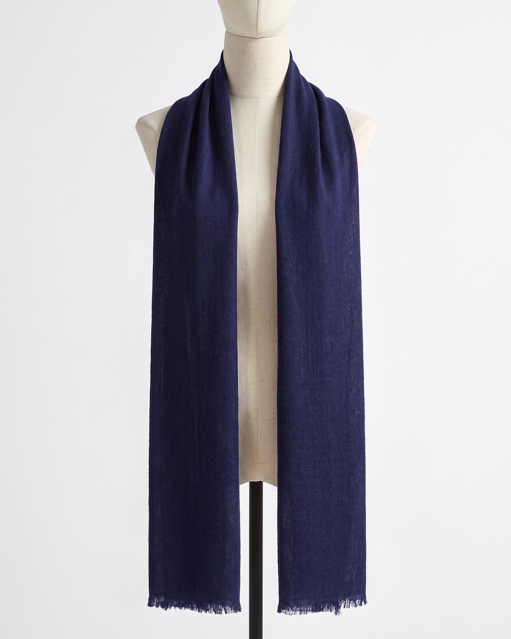Featherweight Cashmere Silk Frayed Edge Scarf